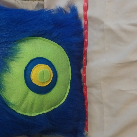 Faux Fur Monster Pillow - Picture 2 of 4